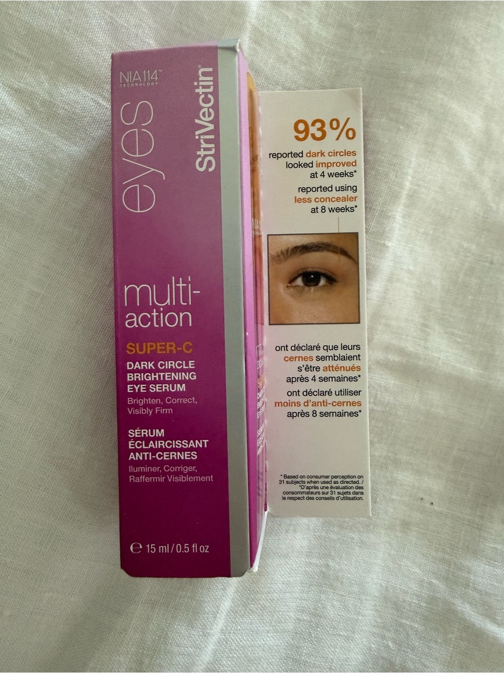 StriVectin Eye Multi-Action Super-C Brightening Serum - Pink and Silver